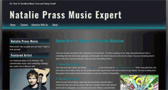 Desktop Screenshot of natalieprassmusic.com