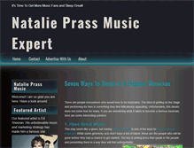 Tablet Screenshot of natalieprassmusic.com